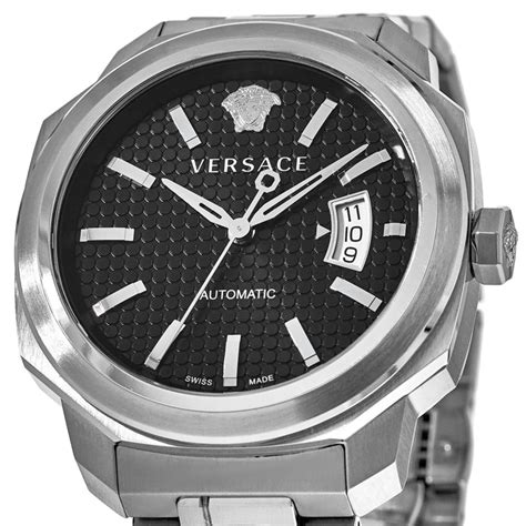 versace dylos automatic grey dial men& 39|Versace Dylos Men's Watch VAG020016 .